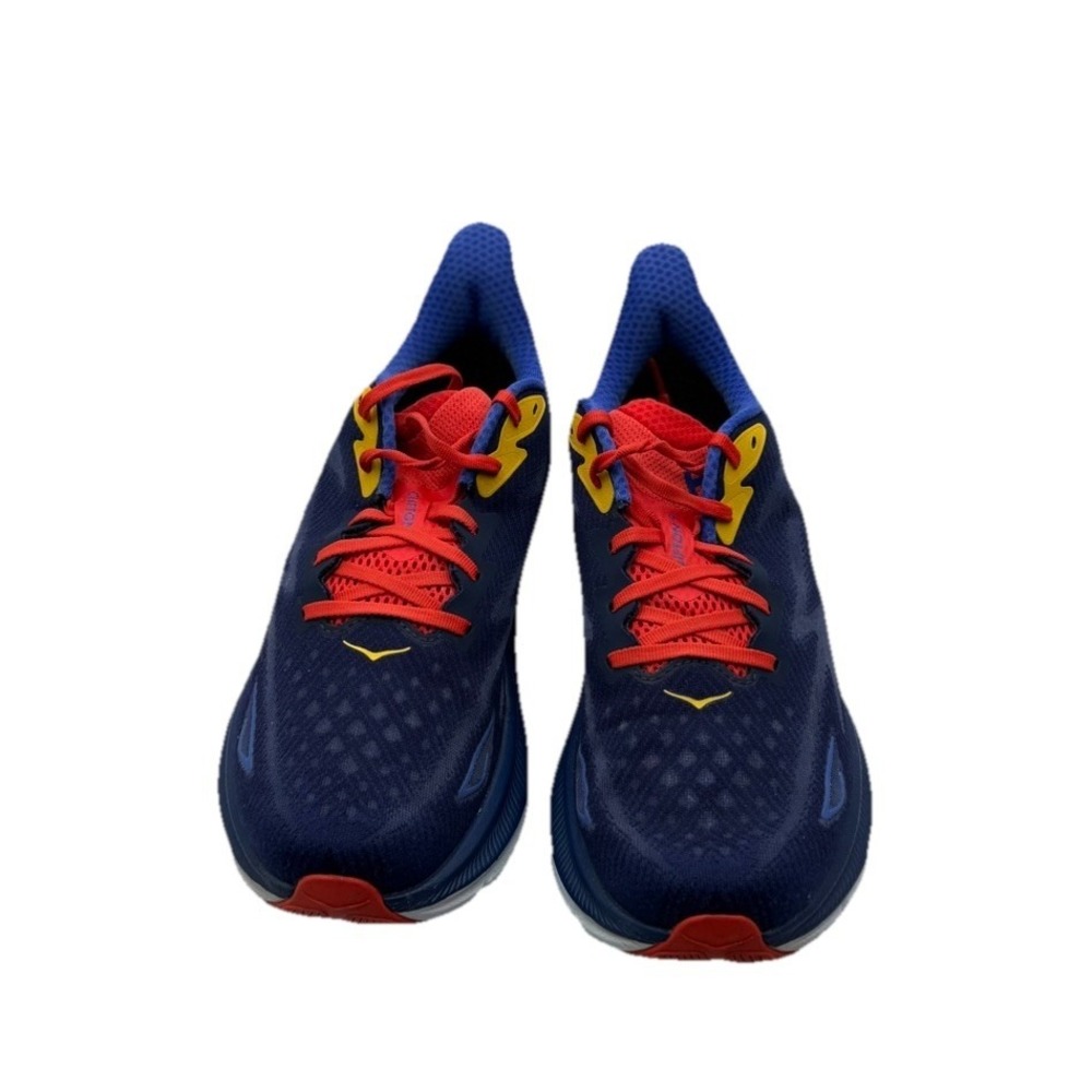 HOKA Clifton 9 Mens‎ 10 Running Shoes Blue Red 1127895 BBDGB